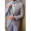 HISDERN Men's Tie Formal Stripes Tie with Pocket Square Set