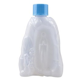 Holy Water Bottle Plastic Holy Water Bottle [11 x 7 x 2.5 cm, Capacity: 95 ml] Madonna Lourdes in Grotto