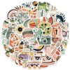 50 Pieces Bohemian Stickers Waterproof Vinyl Stickers Abstract Art Beautiful