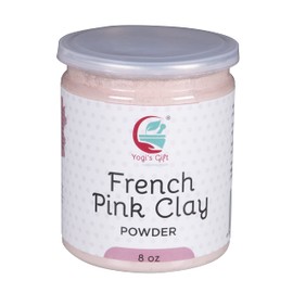 Pink Clay/Rose Clay Powder for Soap Making | 8 Oz | Fine, Gentle and Soothing Clay for Face Masks, Soaps and More | by Yogi's Gift ®
