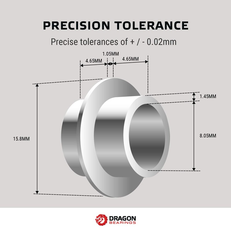 Fireball Dragon Aluminum Self Centering Bearing Spacers - 8 Pack