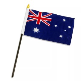 TRADEWINDS 4"x6" Australia Stick Flag Table Staff Desk Table