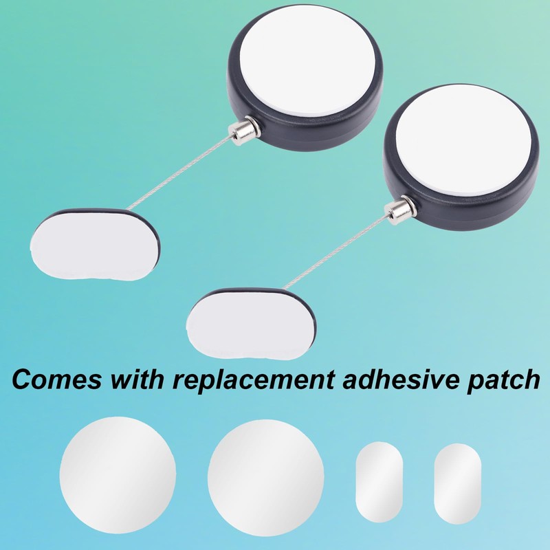 2pcs 4.92ft Retractable Remote Control Tether Locks, Adjustable Security Control