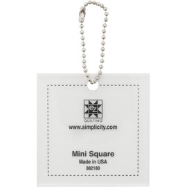 Simplicity Mini Square Acrylic Tool Keychain, Clear