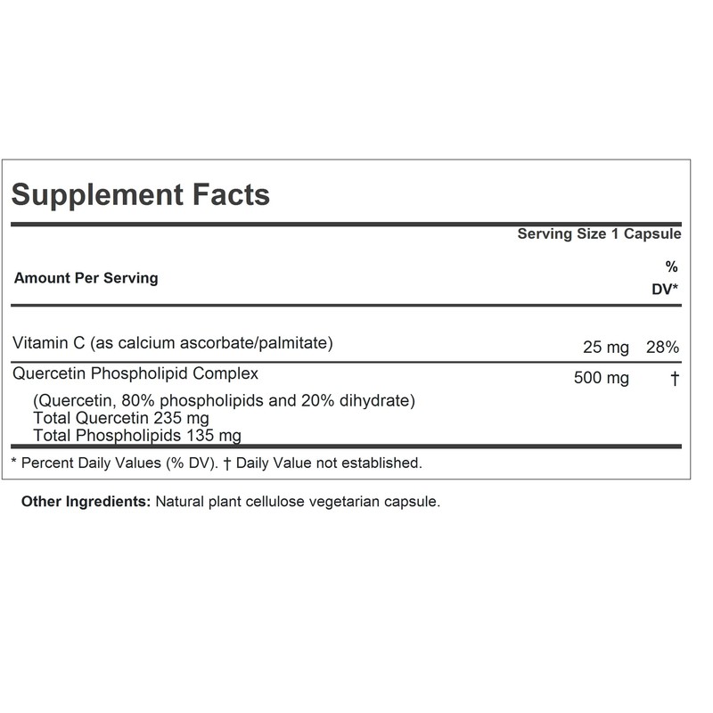 ANDREW LESSMAN Quercetin 500mg - 60 Capsules - 500 mg