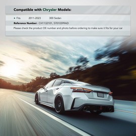 YHTAUTO Rear Left Driver Side Bumper Bracket Compatible with Chrysler 300 2011-2023 Sedan