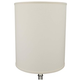 FenchelShades.com 14" Top Diameter x 14" Bottom Diameter 17" Height Cylinder Drum Lampshade USA Made (Cream)