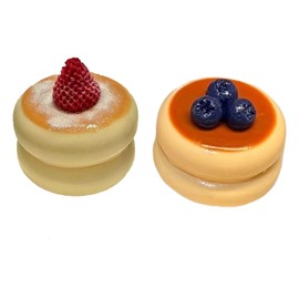 2PCS Taba Squishy Kit, Strawberry Souffle & Blueberry Souffle Fufu Squishy, Stress Relief Squishies, Anxiety Relief Toys For All Ages, Fun Sensory Taba Squishy Fidget Toys For Relaxation And Focus