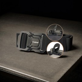 Gclcm,Gun Belt Men - Tactical Police Belt, Elastic Golf & Hiking Belt - Quality Material, Great Fit (green)