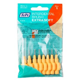TePe Interdental Brushes Extra Soft 0.45 mm Light Orange Pack of 16
