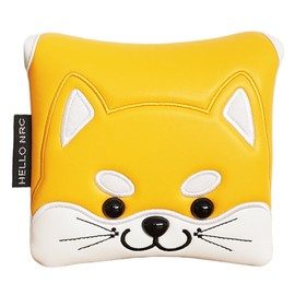 Golf Headcover Driver 440cc 460cc Wood Utility UT Cover Putter Cover Waterproof Akita Inu (Akita Yellow, Square Mallet)