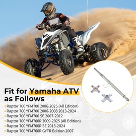 M MATI Rear Axle Shaft & Rear Wheel Hub 2PCS for Yamaha Raptor 700 YFM700 2006-2025 1S3-25381-10-00 BFK-F5381-01-00 1PE-F53K0-00-00