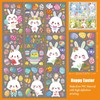 Tsathoggua Easter Window Cling, 9 Sheets Easter Bunny Window Stickers