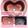 Peach Heart Shape Rice Cooker 8 Cup Cooked, 4 Cup