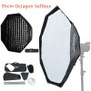 Godox US 2X Godox 95cm Octagonal Umbrella Softbox Honeycomb Grid