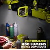 RYOBI USB Lithium Cordless LED Magnetic Tray Kit with 2.0