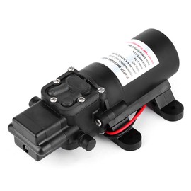 12V DC 1.2GPM 35PSI Diaphragm Pump High Pressure Self Priming Pump for Car RV Marine Boat