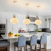 Globe Imitation Silk Pendant Light, 11.8 Inch white bubble lantern