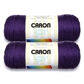 Bulk Buy: Caron Simply Soft Yarn Solids (2-pack) (Purple)