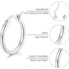 Dochais Gold Hoop Earrings for Women 14K Real Gold Plated