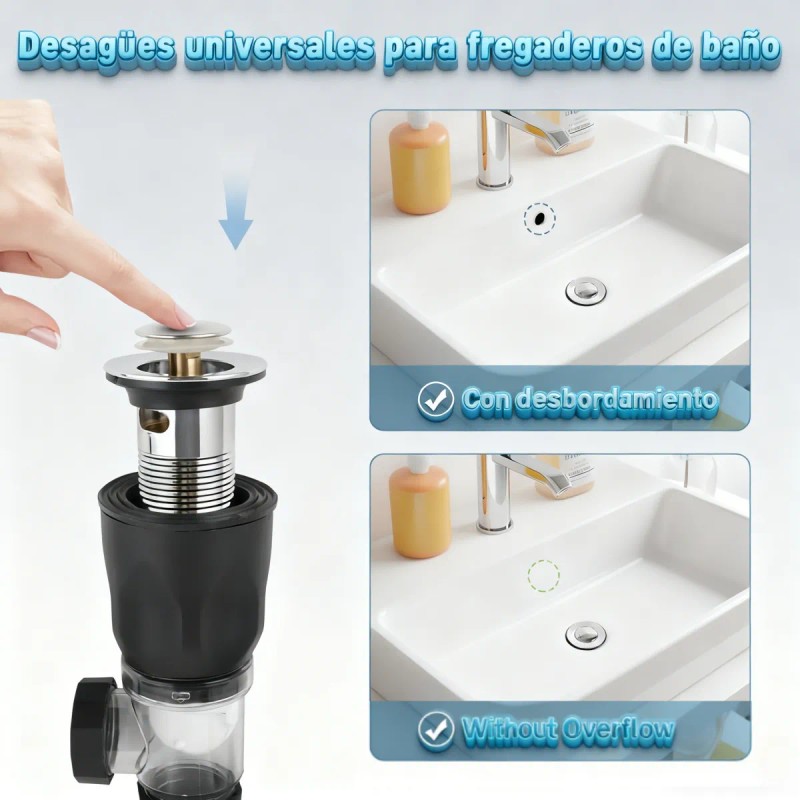 Caspol Con Sistema Antiolor Y Pulsador Automático De Fregado
