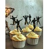 36 PCS Male Dancers Strippers Beefcake Cupcake Toppers,Bachelorette Cupcake Toppers