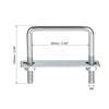 sourcing map Square U-Bolts 2-3/8"(60mm) Inner Width 100mm Length Carbon