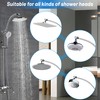 Shower Head Extension Arm, 16'' Solid Brass and Premium Stainless