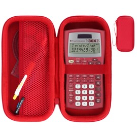 RIYADAone Hard Case Replacement for Texas Instruments TI-30XIIS TI-30XS TI-30Xa TI-36X Pro Scientific Calculator (Red Case)