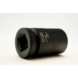 AirBoss 33MM 1" Drive CR-MO Steel DEEP 6 Point, Radius Corner Design, Chamfered Opening 1" Impact Socket