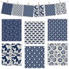 VISSTREE Swedish Dishcloths for Kitchen, Blue Japanese Pattern Dish Cloths