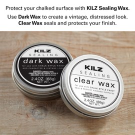 KILZ Protective Sealing Wax, Interior, Dark, 2.4 Ounces