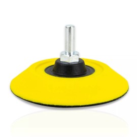 Tool Guy Republic TGR 3" Hook and Loop M6 Sanding Backup Pad with 6mm Drill Shank Attachment