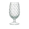Creative Co-Op Glass Hobnail Stemmed Drinking Glass, Clear, Set of