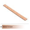 sourcing map 1Pcs 12" x 1" Copper Flat Bar,1/4" Thickness
