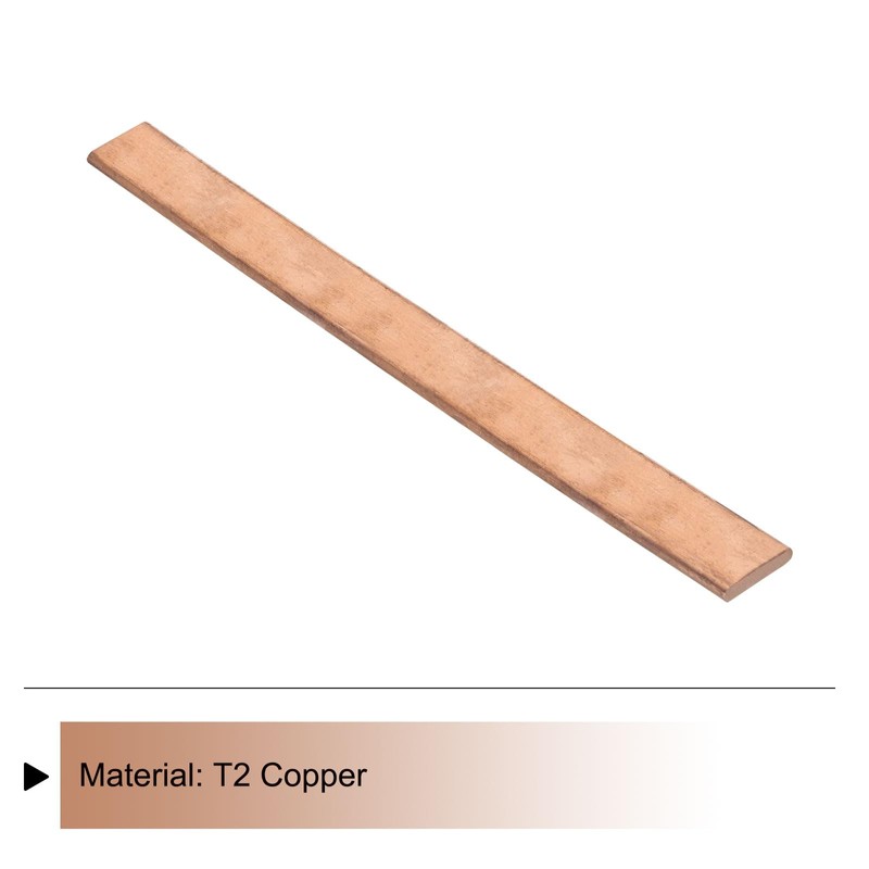sourcing map 1Pcs 12" x 1" Copper Flat Bar,1/4" Thickness