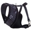 Rogz Lapz Trendy Wrapz Harness, X-Small, Black Bones