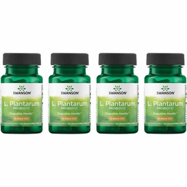 Swanson L. Plantarum - Digestive Supplement Promoting Gastrointestinal Balance & Bowel Regularity - Natural Formula to Help Reduce Bloating - (30 Veggie Capsules) 4 Pack