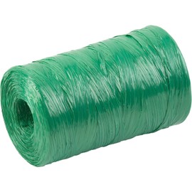 Meister 9968600 Artificial Raffia 500 m, Green, for Crafts, Decorating & Weaving, Traditional Binding Material, Tear-Resistant and Weather-Resistant, Made of Plastic, Raffia Ribbon, Craft Cord, Garden