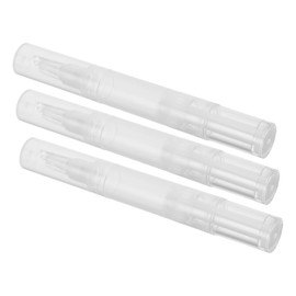 VICASKY 3pcs Versatile Pen for Nail Oils and Cosmetics Refillable Cuticle Oil Applicator User-friendly Design for -ups Transparent Tube Tip