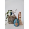 Creative Co-Op Stoneware Vase with Abstract Design