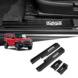 For Jimnino Mad JC74 5 Door (April 2025 ~) Stam Parts, Exterior Door Sill Strip, Step Cover, Door Scuff Plate, Stainless Steel Material, Designed for Vehicles, Scratch Resistant Abrasion Resistant
