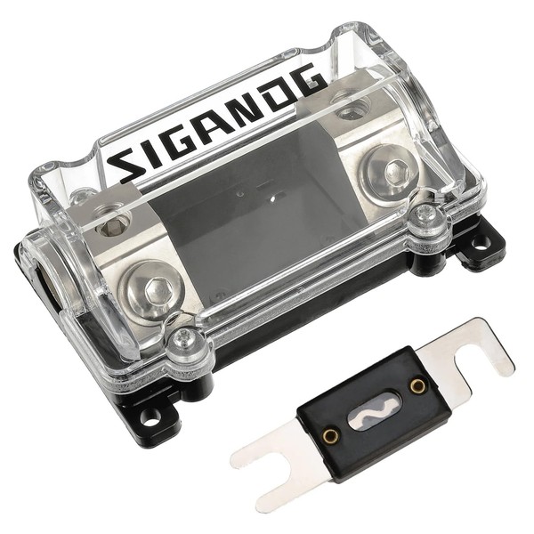 SIGANDG 0/2/4 Gauge AWG in-Line ANL Fuse Holder with 125Amp