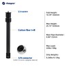 Fotopro Mini Carbon Fiber Tripod Mount 0.39KG Lightweight Compact Travel
