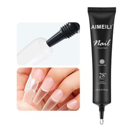 AIMEILI Semi Solid Nail Glue 15 ml Semi Solid Nail Glue Gel Solid Nail Glue for Gel Tips Artificial Nails Extra Strong Nail Glue for Press On Nails UV Gel Glue Gel x Nail Glue