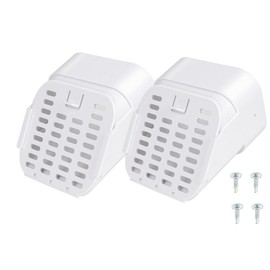 3"x4" 2 Pack Gutter Downspout Extensions Gutter Downspouts Downspout Diverter Outlet Filter and Leaf Guard for Bottom of Downspouts Extender