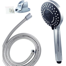 HOUSLER® Multi Function Shower Head, 2 Meter Long Stainless Steel Hose
