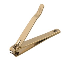 TITANIA Toenail Nail Clippers Large with File • Nail Clippers for Thick Toenails • Toenail Cutter with Nail File • Nail Cutter for Men and Women • Nail Clippers Gold-Plated