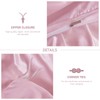 Guchuang Bedding Pink Silk Bedding Set with Ruffle Duvet Cover