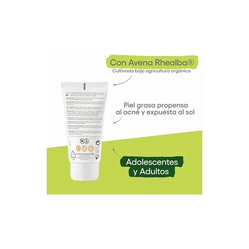 Fluido Matificante Facial A-derma Protec Ac Spf 50 40ml